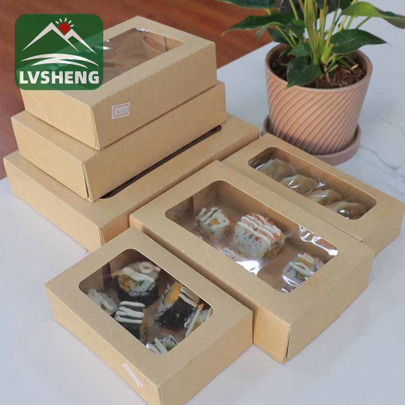 Produse noi de la Xiamen Lvsheng Factory -Sushi Togo Box cu fereastră clară