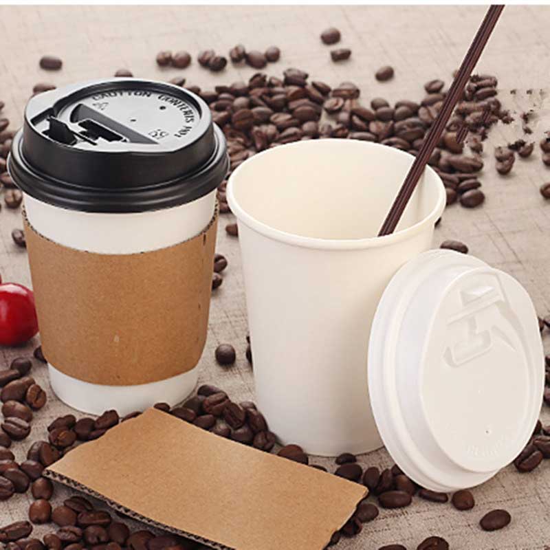 Ceașcă de hârtie de cafea cu capac