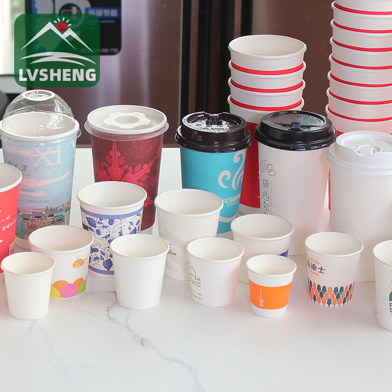 Cupa de hârtie personalizată cu capac